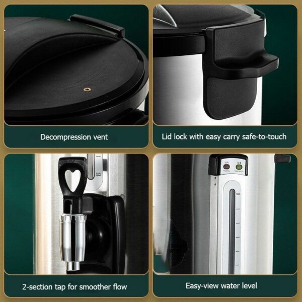 CafeStar Stainless Steel Electrical Water Boiler Urn - Image 2